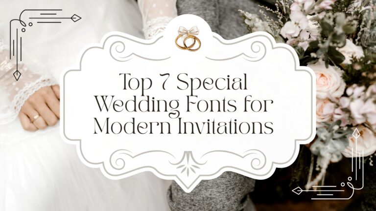 My 7 Best Fonts for Modern Wedding Invitations