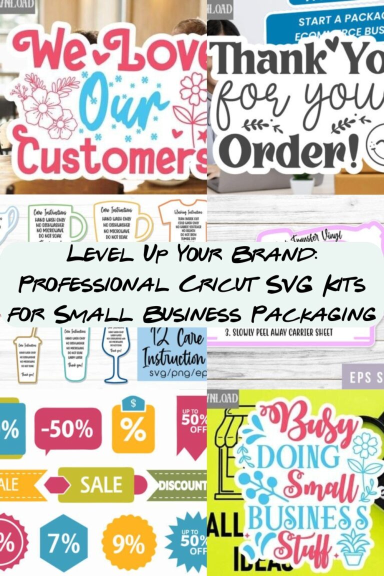 Level Up Your Brand: Professional Cricut SVG Kits for Small Business Packaging