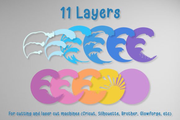 3D Layered Sea Wave