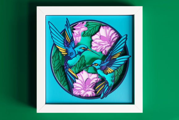 3D Koi Fish Shadow Box: Elegance in 9 Layers