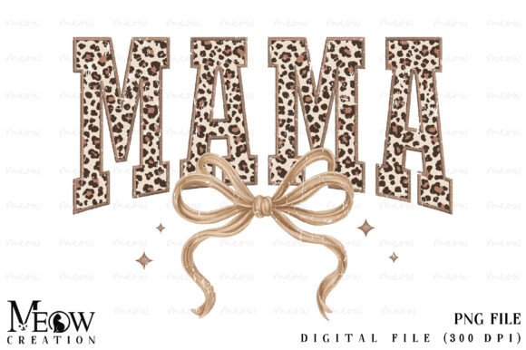Leopard Mama Coquette Bow