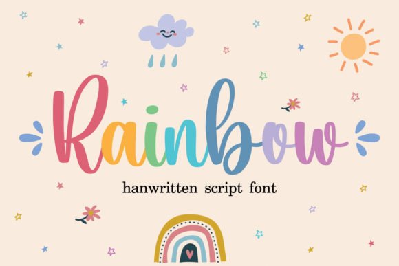Rainbow Script Font