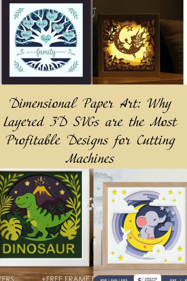 The Most Profitable Design Files for Cutting Machines: A Guide to 3D Layered SVGs