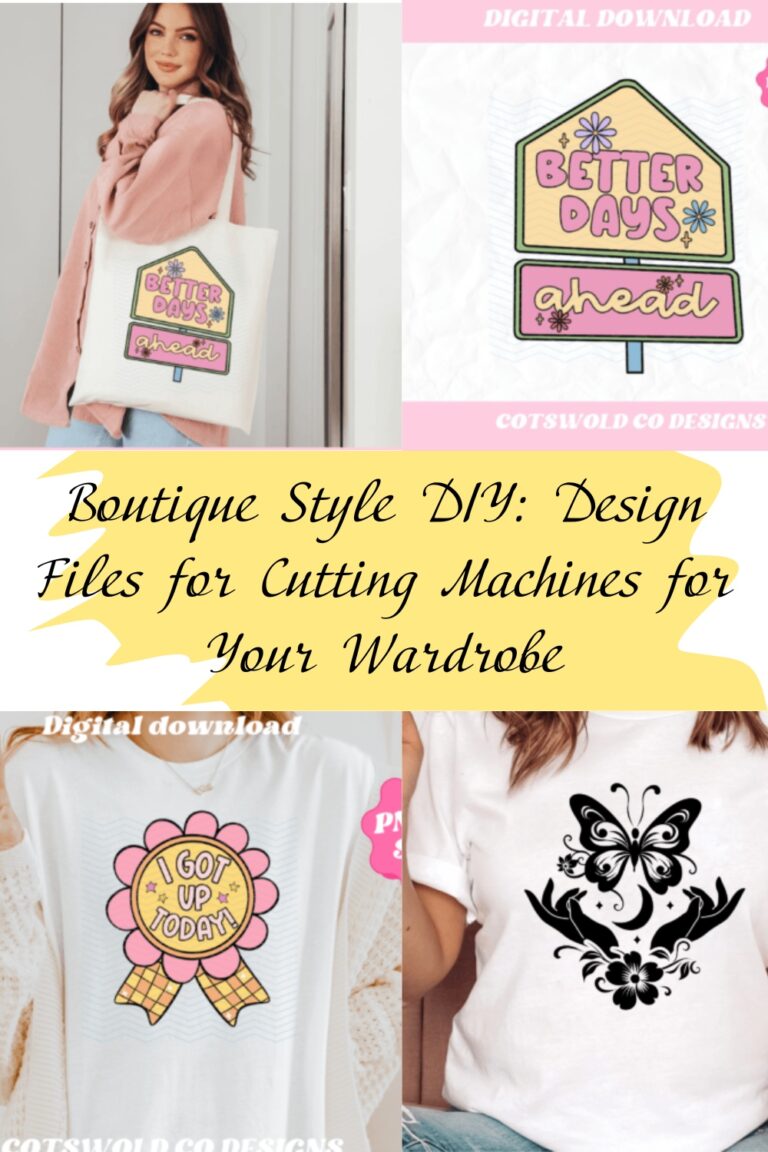 Boutique Style DIY: Design Files for Cutting Machines for Your Wardrobe