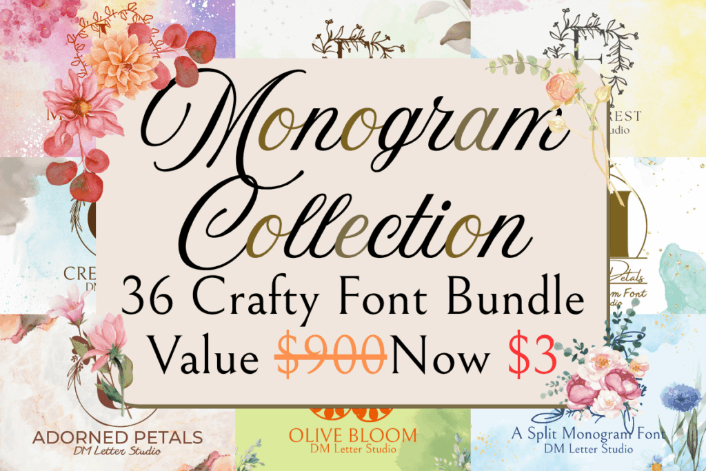 Using Cricut Vinyl Cheat Sheet for intricate monogram designs